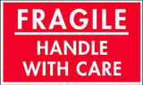 5 x 3" Shipping Label, Fragile Handle with Care 5 x 3" Shipping Label, Fragile Handle with Care