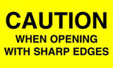 5 x 3" Shipping Label, Caution When Opening 5 x 3" Shipping Label, Caution When Opening