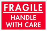 3 x 2" Shipping Label, Fragile Handle with Care 3 x 2" Shipping Label, Fragile Handle with Care