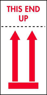 4 x 8" Shipping Label, This End Up 4 x 8" Shipping Label, This End Up