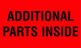 5 x 3" Shipping Label, Additional Parts Inside 5 x 3" Shipping Label, Additional Parts Inside
