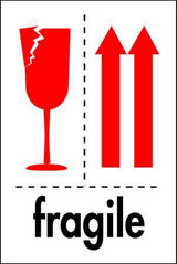 4 x 6" Shipping Label, Fragile 4 x 6" Shipping Label, Fragile