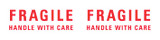 150SP White Imprinted CST White with Red Lettering - "Fragile Handle w/ care" - 2in x 55yd (1 roll) 150SP White Imprinted CST White with Red Lettering - "Fragile Handle w/ care" - 2in x 55yd (1 roll)