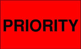 5 x 3" Shipping Label, Priority 5 x 3" Shipping Label, Priority
