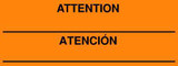 8 x 3" Attention/Atencion 8 x 3" Attention/Atencion