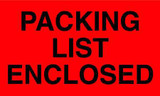 5 x 3" Shipping Label, Packing List Enclosed 5 x 3" Shipping Label, Packing List Enclosed