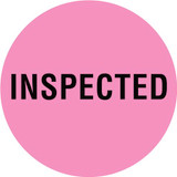INVLBL 2" Circle, Inspected, Inventory Control Label INVLBL 2" Circle, Inspected, Inventory Control Label