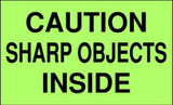 5 x 3" Shipping Label, Caution Sharp Objects Inside 5 x 3" Shipping Label, Caution Sharp Objects Inside