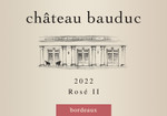 Château Bauduc Rosé II 2022 - Front label