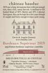 Bordeaux Supérieur 2019 - Back label