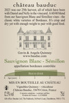 Sauvignon Blanc - Sémillon 2023 - Back label