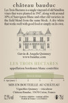 Les Trois Hectares Blanc 2022 - Back label