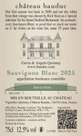 Sauvignon Blanc 2025 - Back label