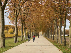 Famous châteaux in autumn