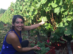 Sandra’s worked all year in the vines