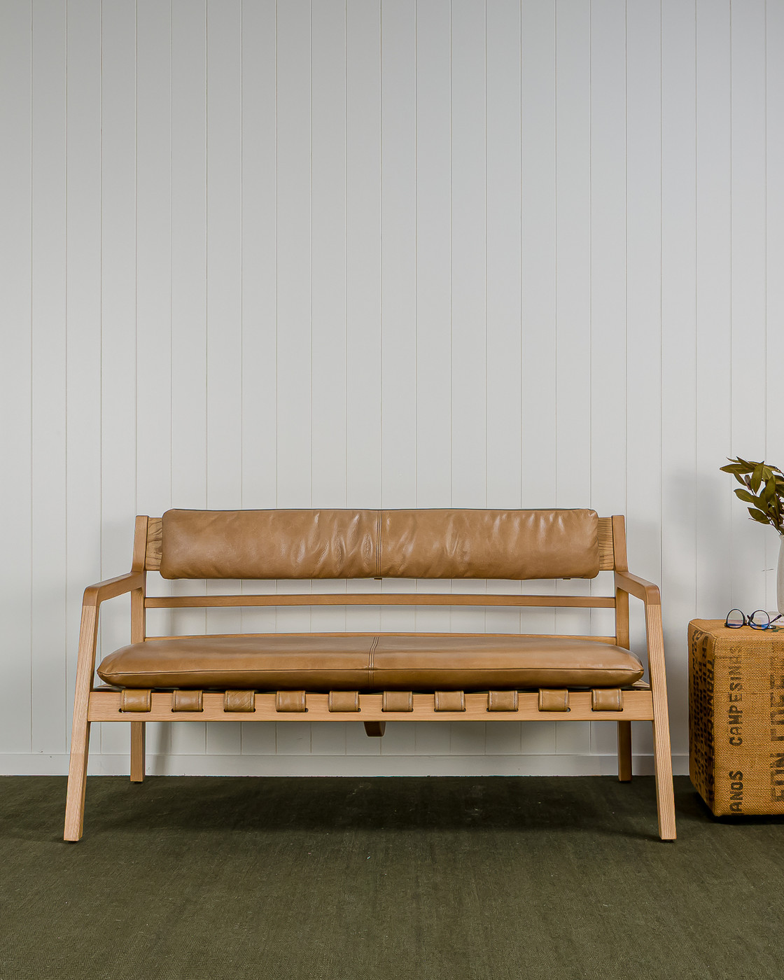 Barnaby Leather Sofa - Nutt Tan, 2 Seater