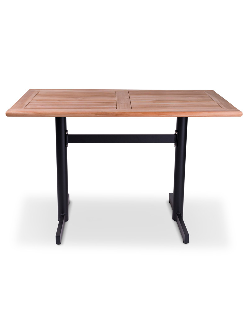 Star Double Aluminium Table Base - Black