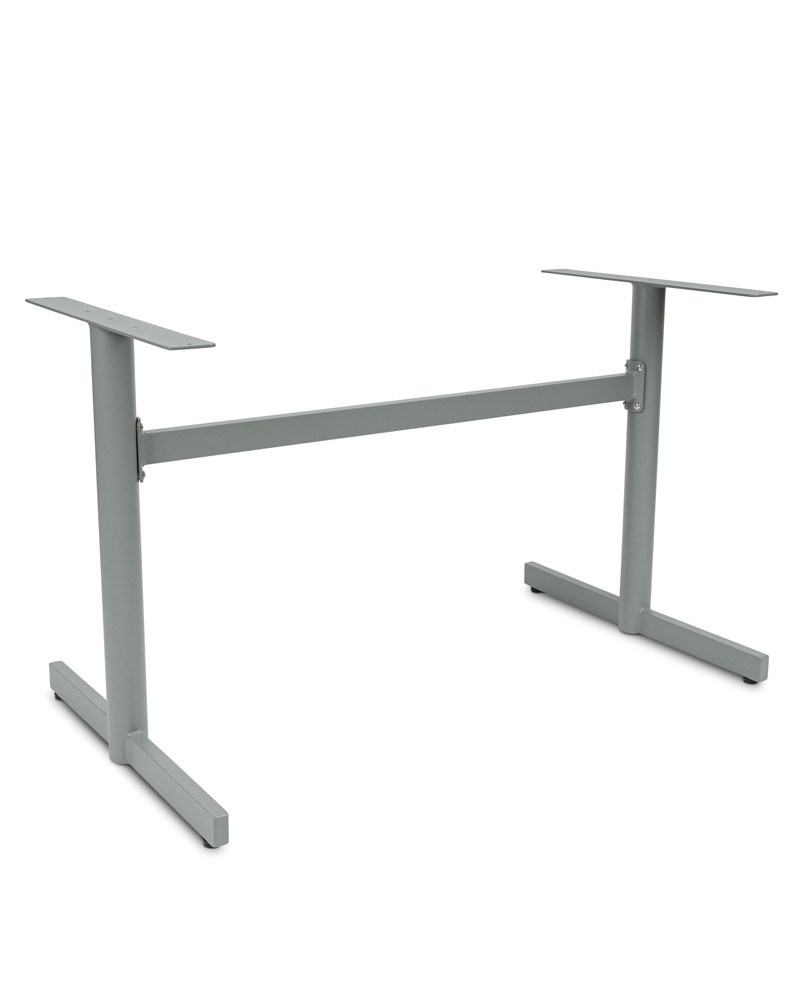 Star Double Aluminium Table Base - For 12*8 Teak, Silver