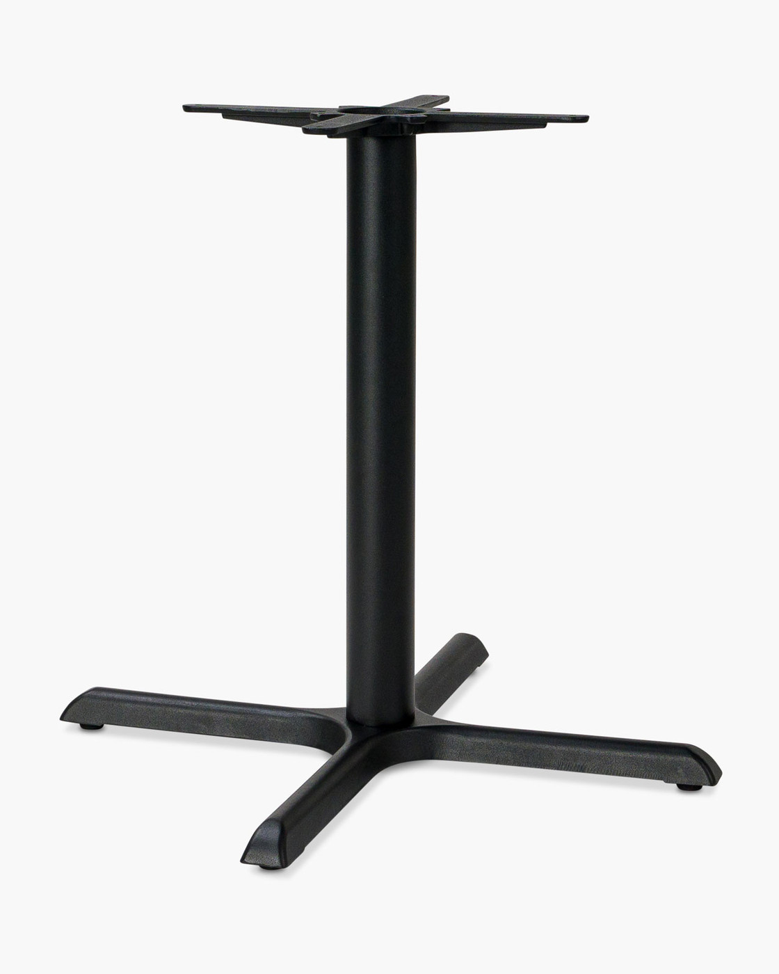 Cast Cross Table Base - 76Cm, Black