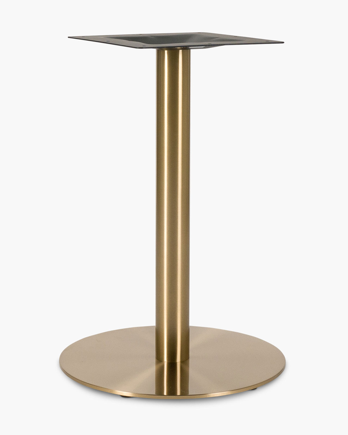 Orion Round Table Base - 50cm, Brushed Brass