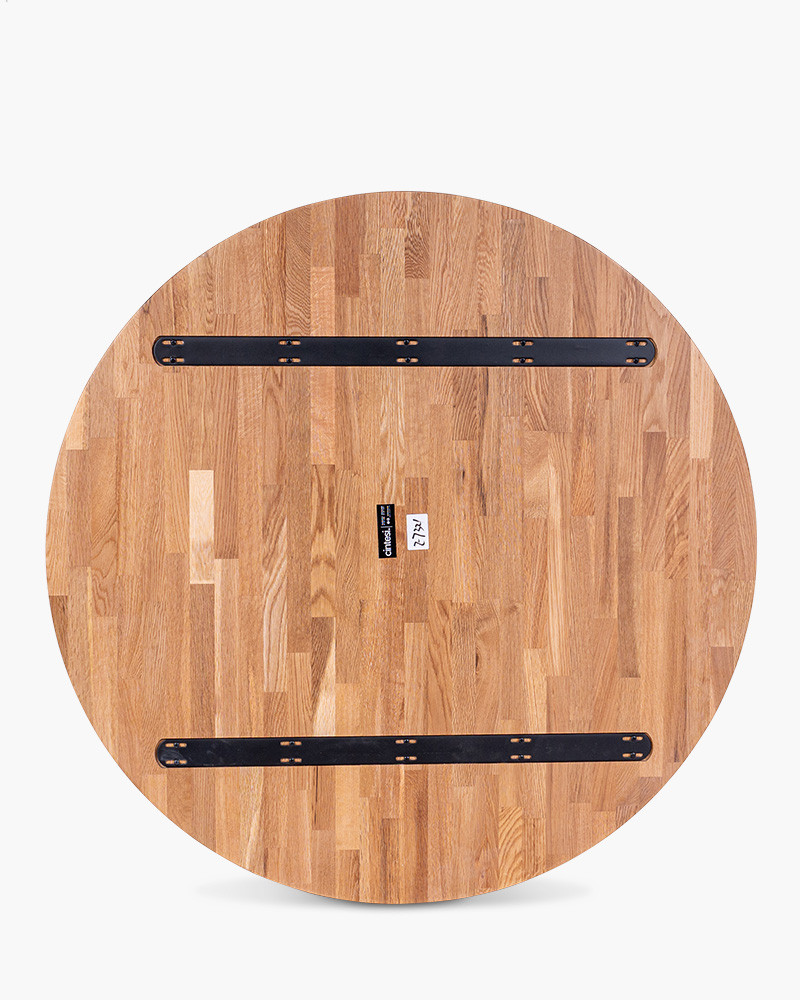 Solid Oak Table Top - 120Cm Dia, Natural