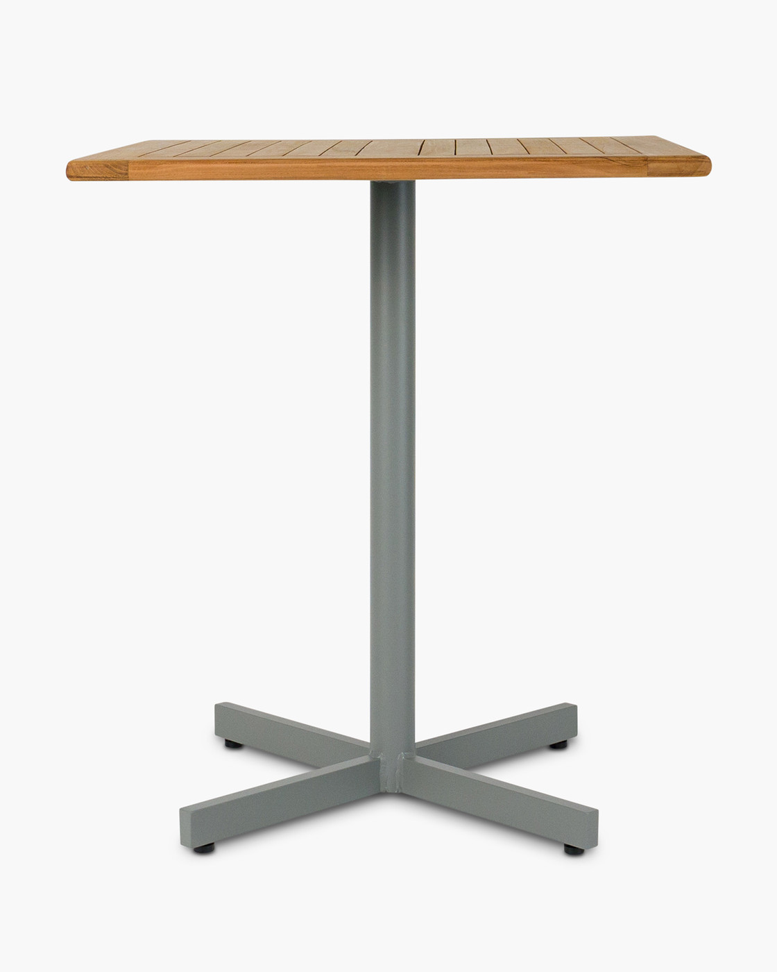 Star Aluminium Bar Leaner Base - 105H, Silver