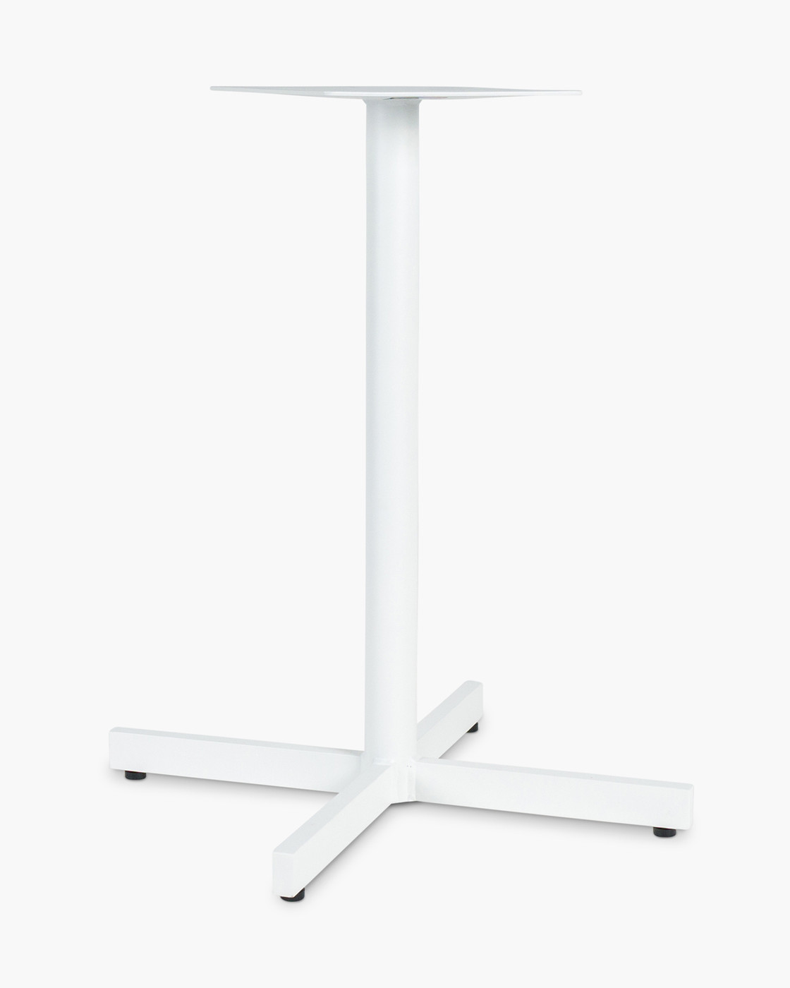 Star Aluminium Bar Leaner Base - 90H, White