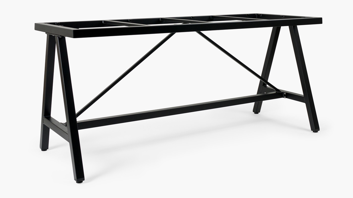 Harper Aluminium Bar Leaner Base - 1990*790*90H, Black