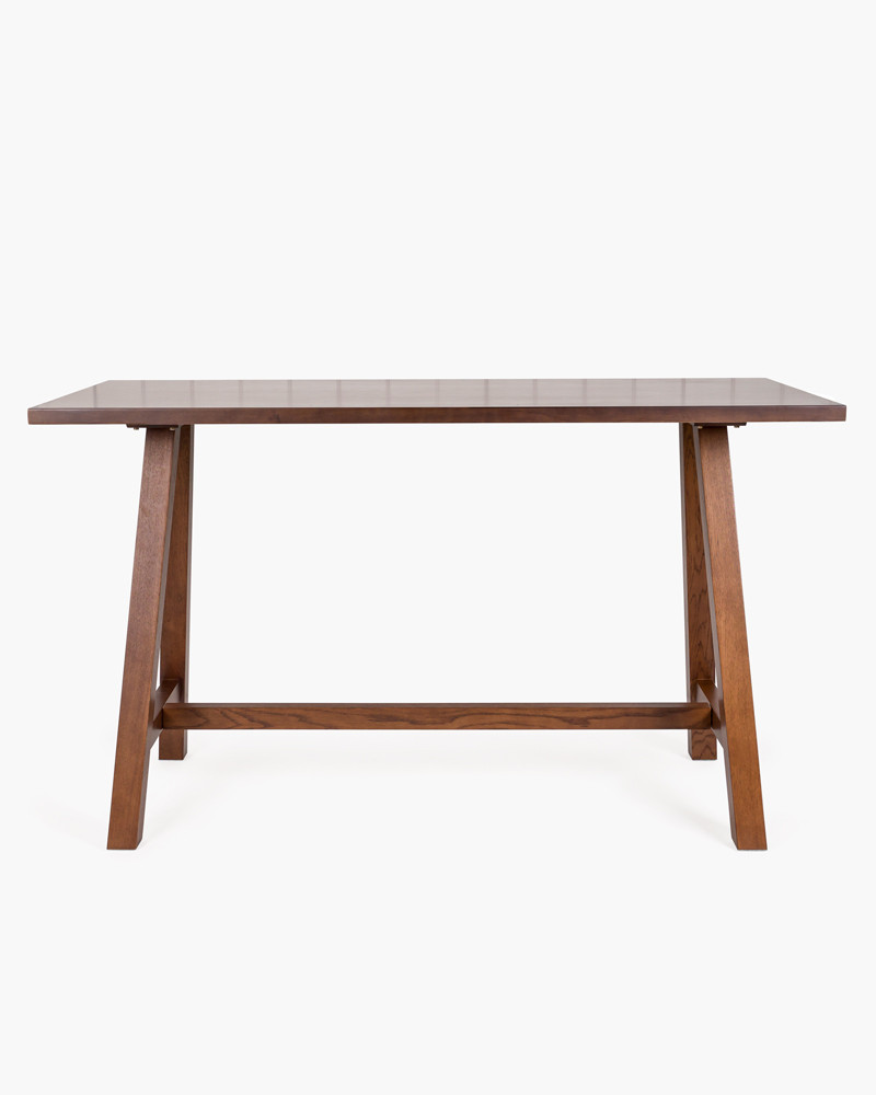 Idaho Oak Bar Leaner - 180X80Cm 105H, Dark Oak