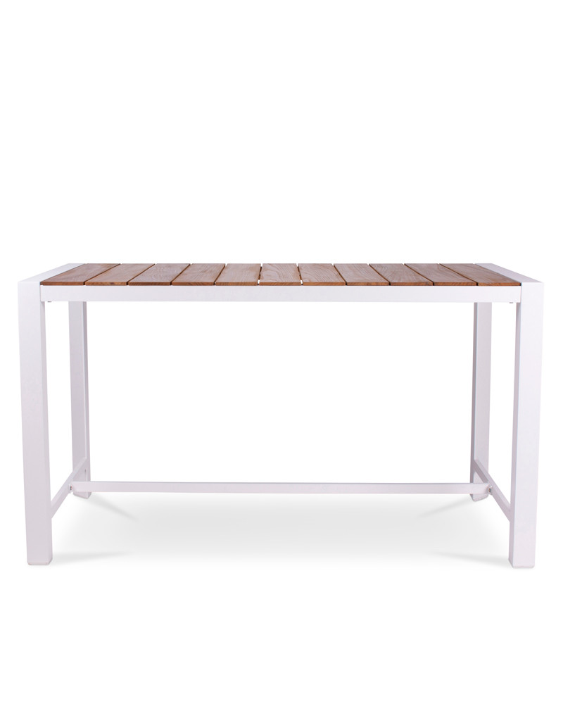 Karaka Outdoor Bar Leaner - 160X80Cm 90H, White