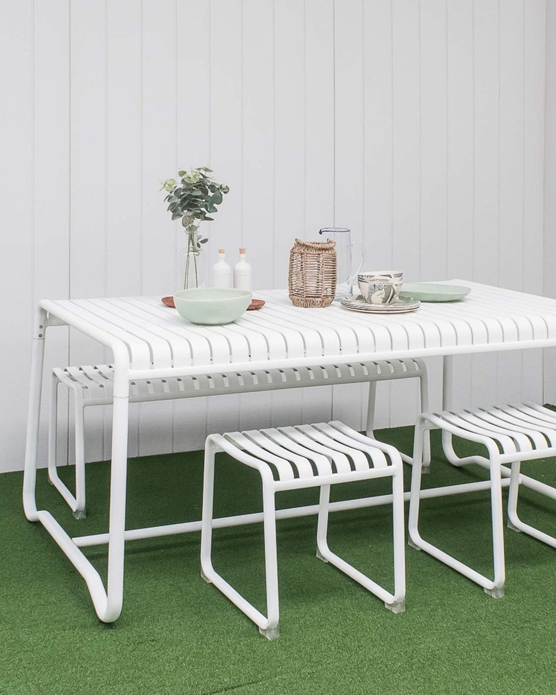Atticus Bar Stool - White, 45 Cm