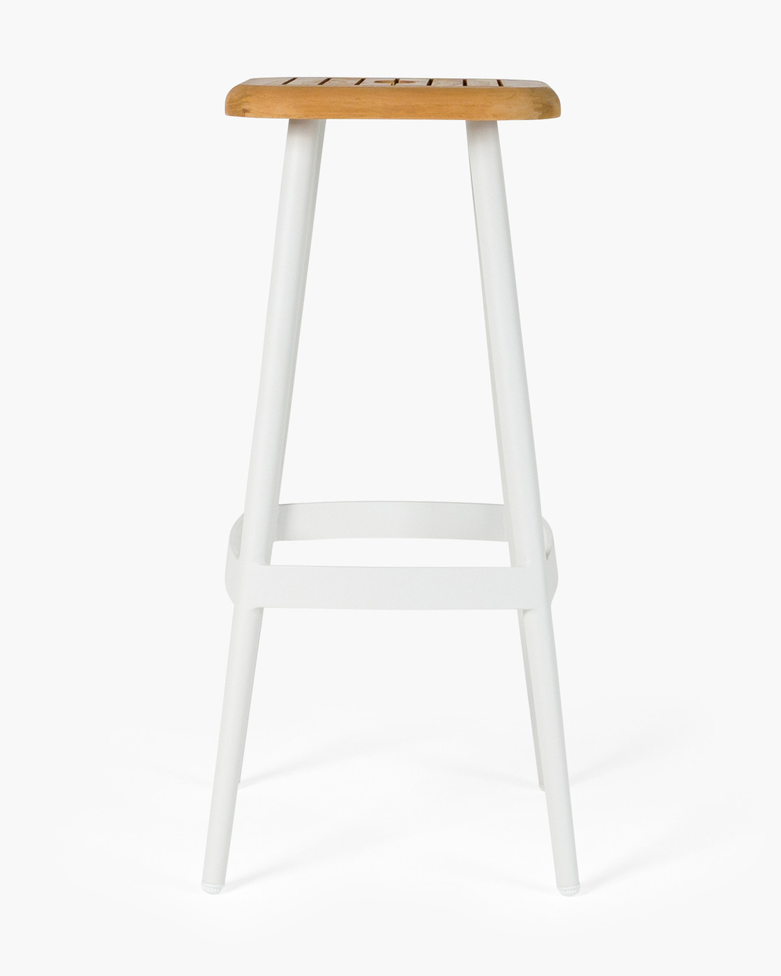 Denver Bar Stool - White, 76Cm