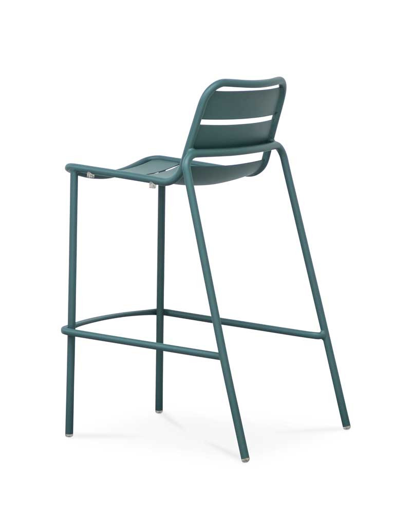 Frankie Bar Stool - Dark Green, 75Cm