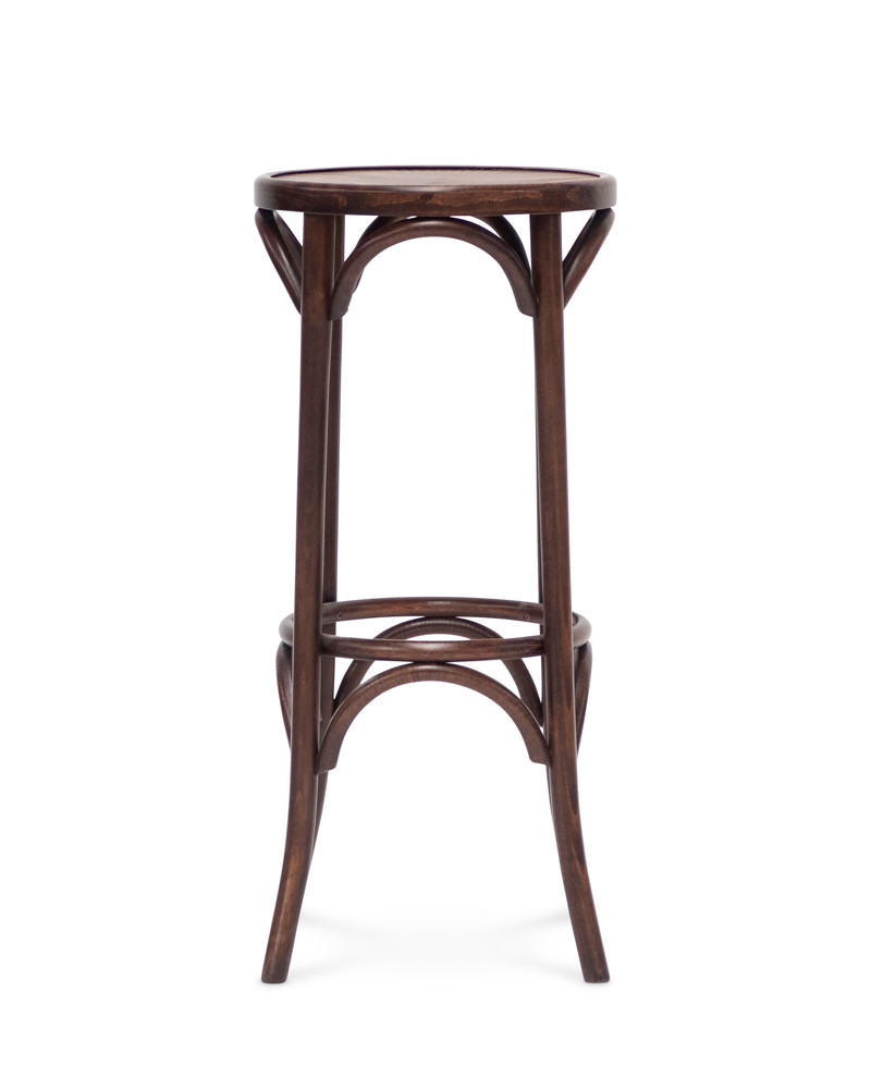 Hoop Bar Stool - Walnut, 80Cm