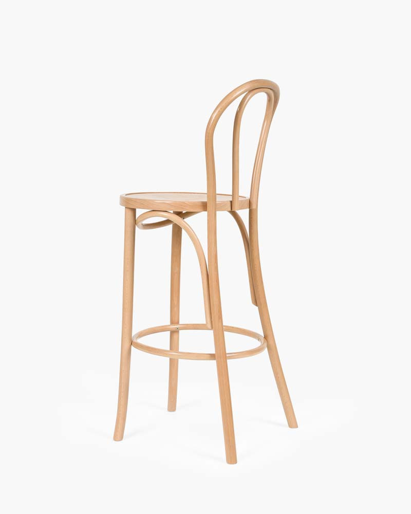 Twist Bentwood Bar Stool - Natural, 75Cm