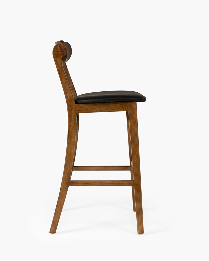 Victoria Bar Stool - Walnut, 75Cm
