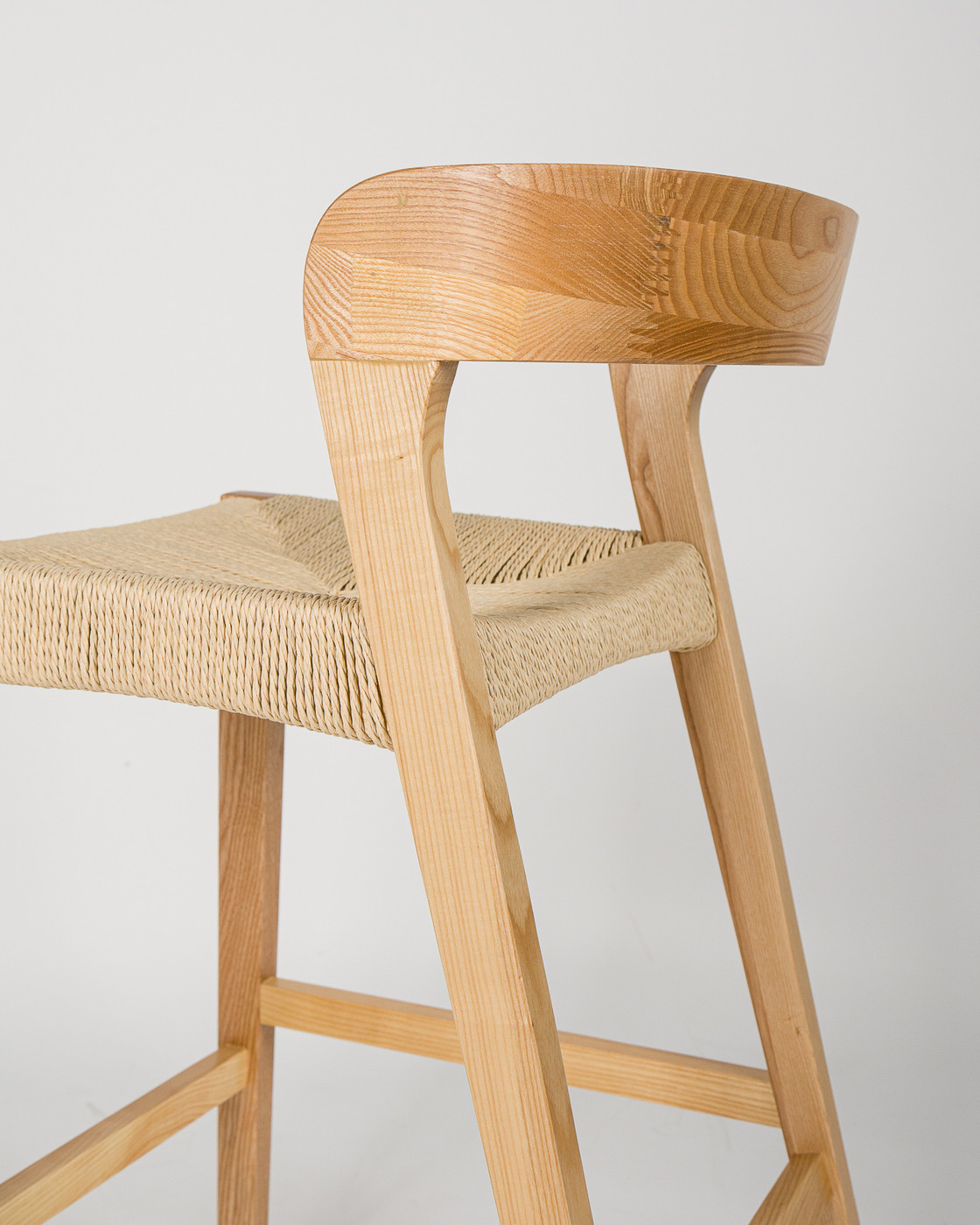 Grace Bar Stool - Natural, Natural Rope Seat, 65cm