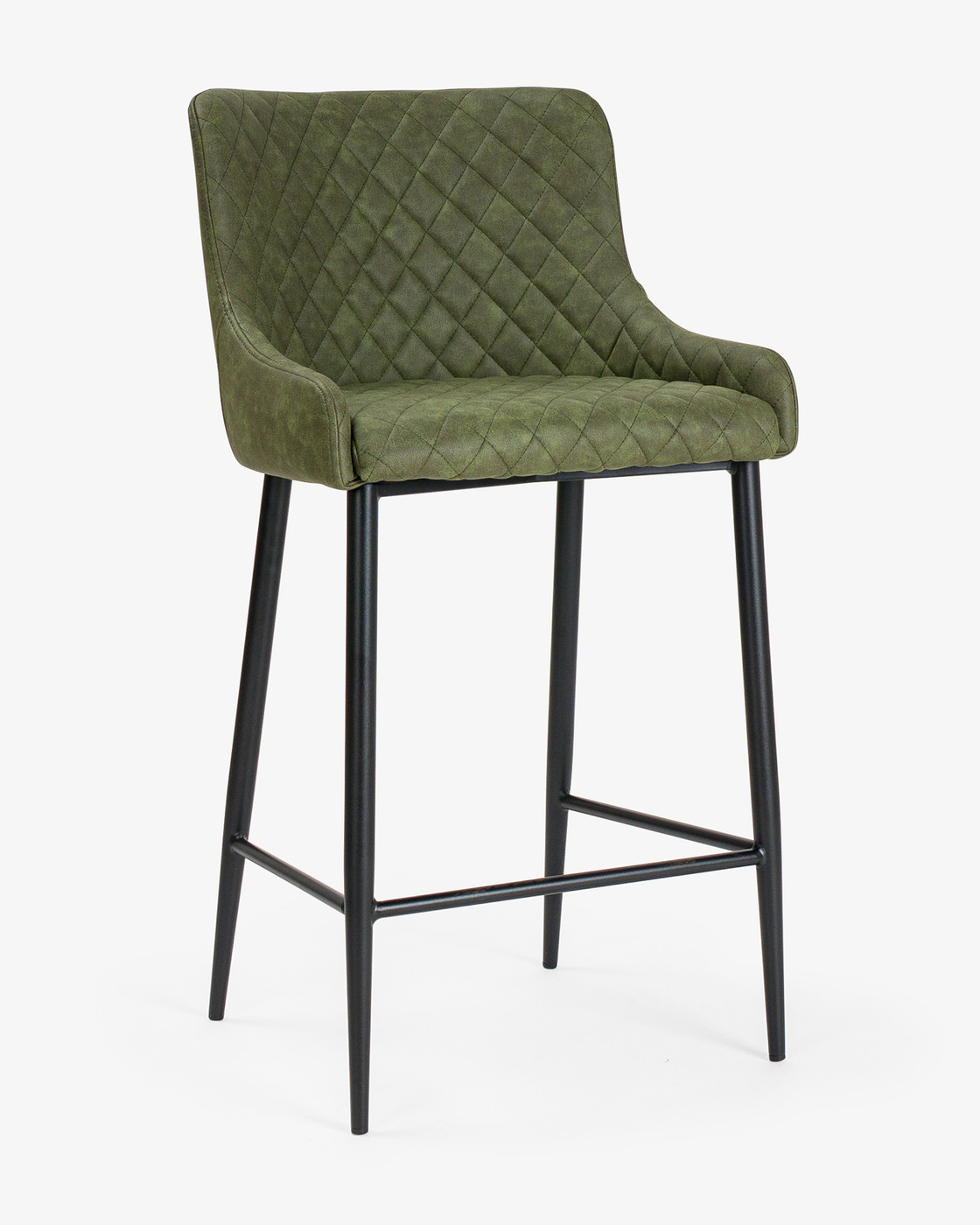 Brian Bar Stool - Forest Green, 65Cm
