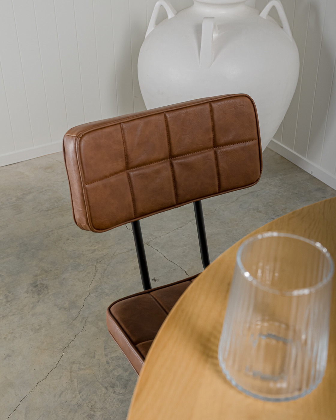 Walter Bar Stool - Chestnut, 75Cm