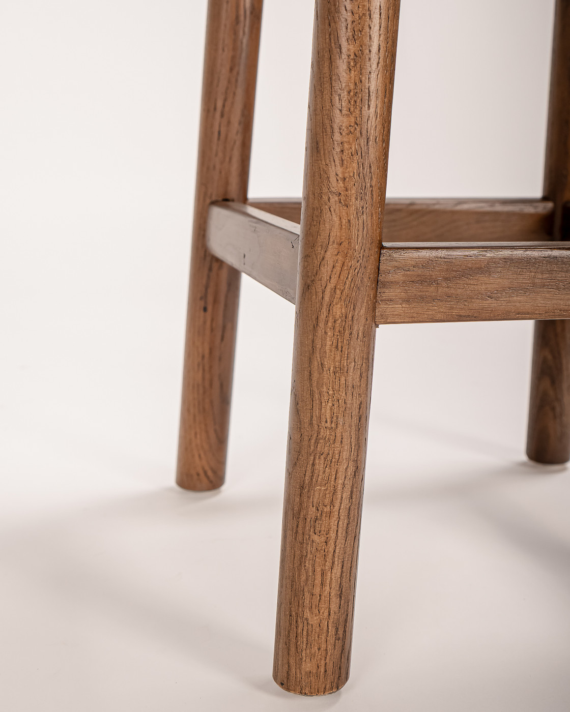 Curve Barstool - Dark Oak, Black 65cm