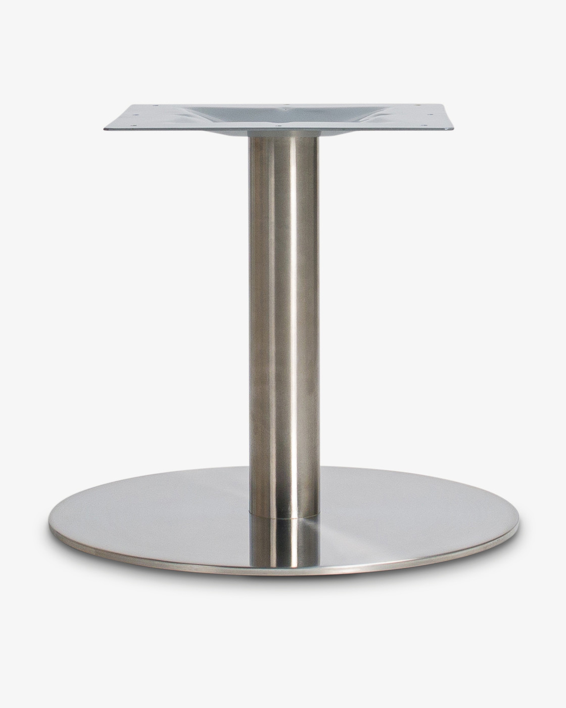 Orion Round Coffee Table Base - 50Cm, Stainless Steel