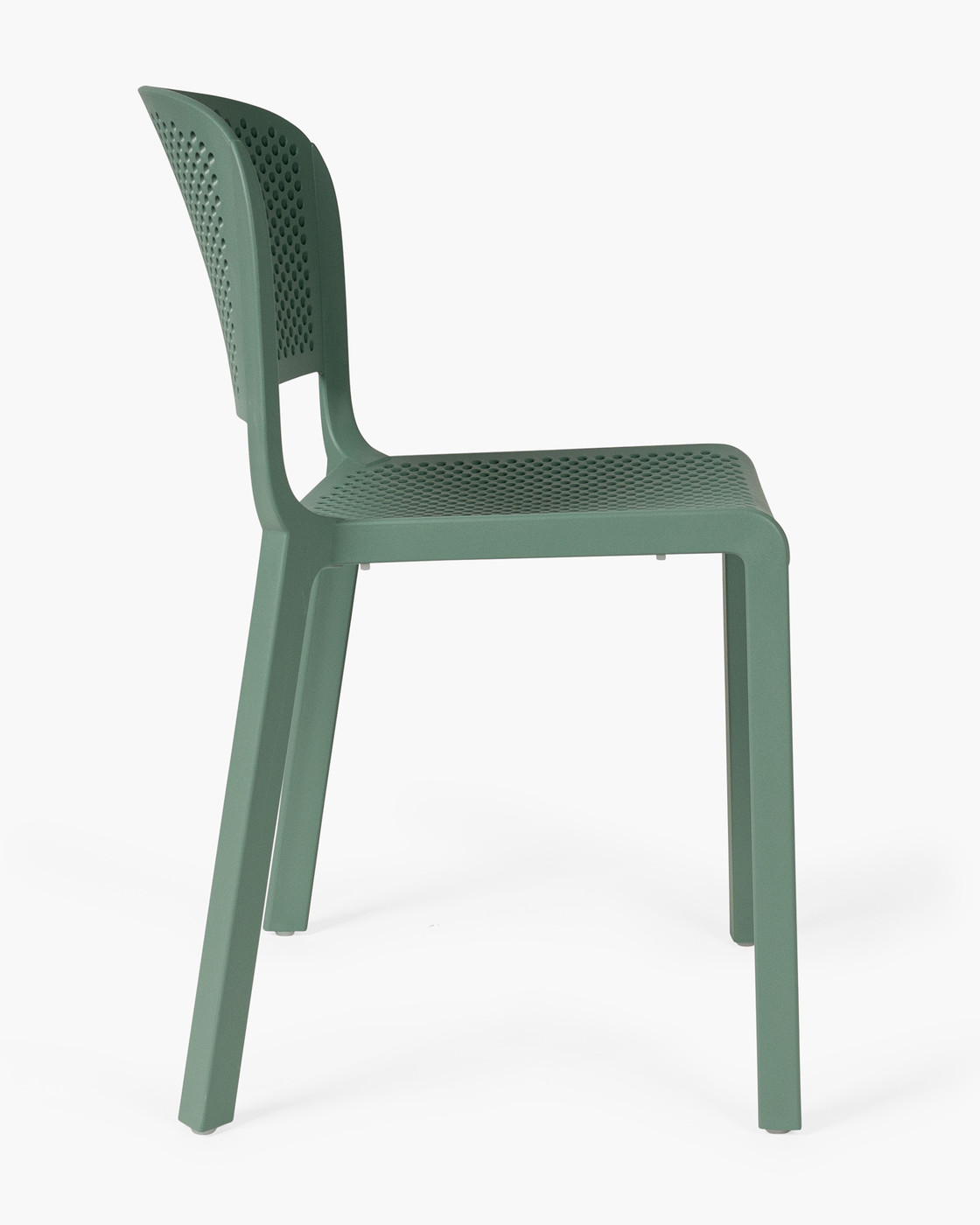 Dome 261 Chair - Light Green, perforated