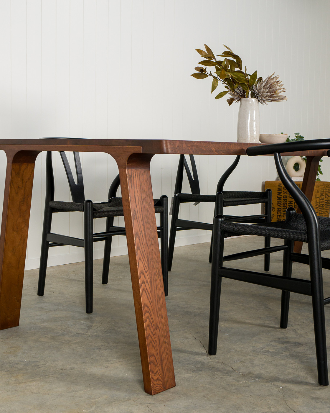 Harrison Dining Table - 220X100cm, Dark Oak