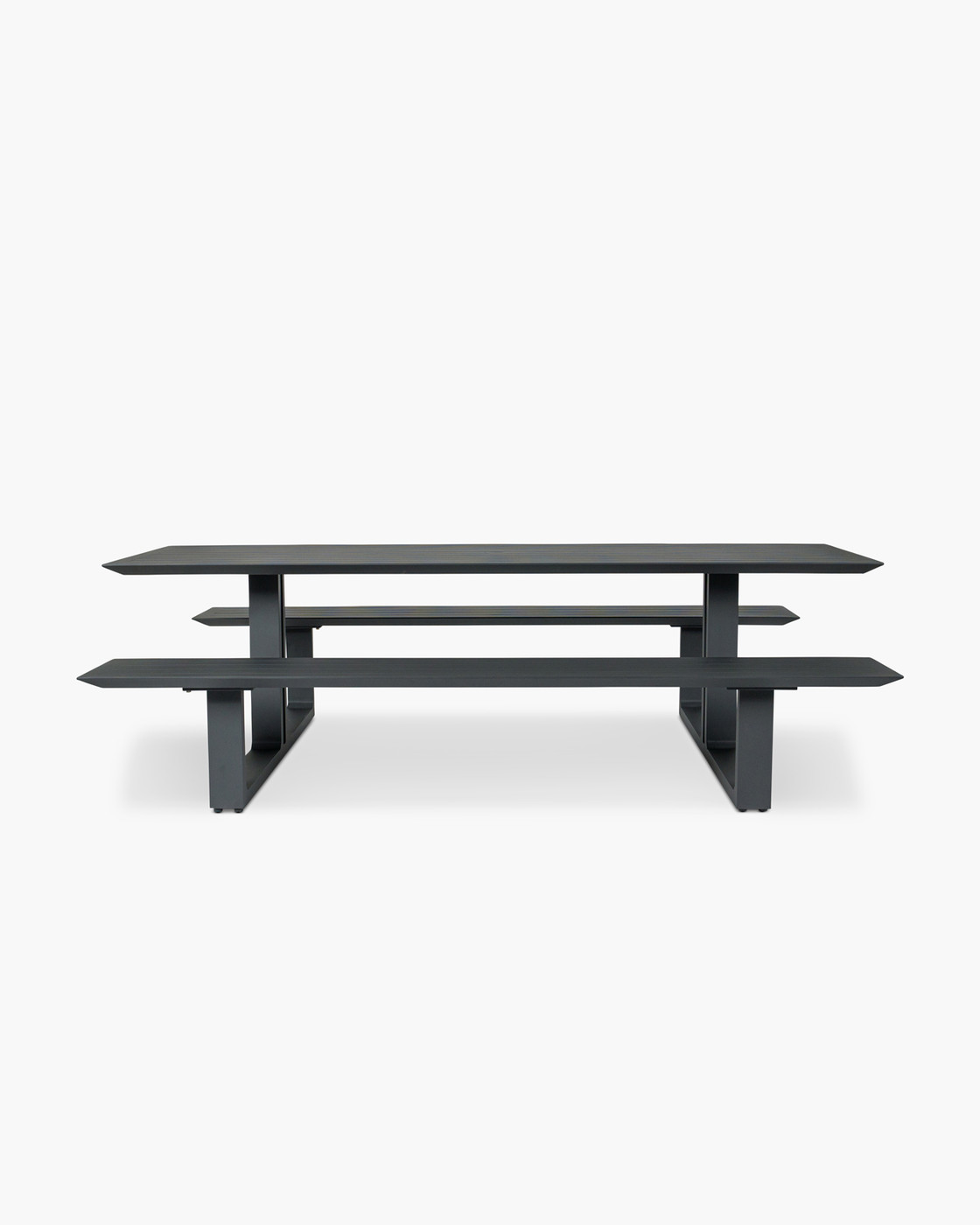 Theodore Outdoor Picnic Table - 240X79Cm, Charcoal