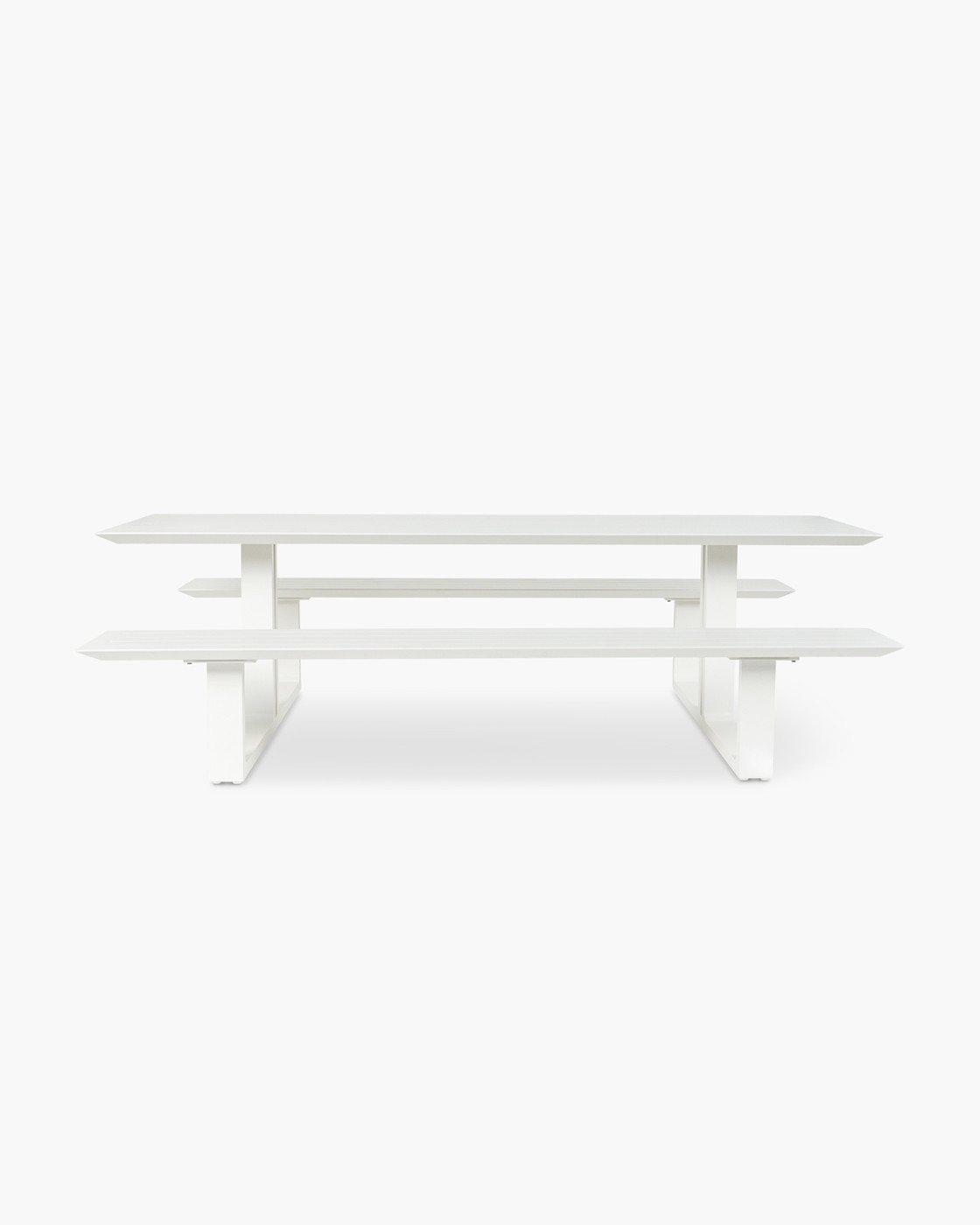 Theodore Outdoor Picnic Table - 240X79Cm, White
