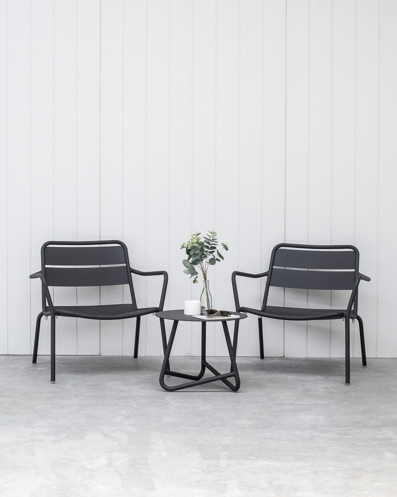Frankie Lounge Chair - Charcoal