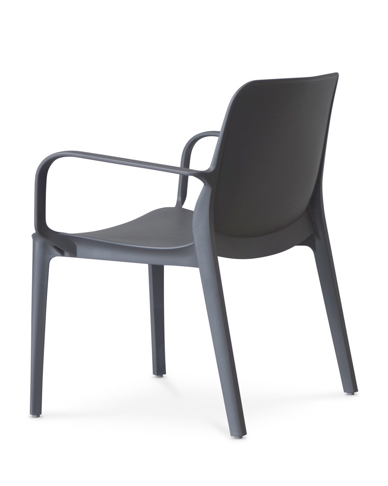 Ginevra Lounge Armchair - Anthracite
