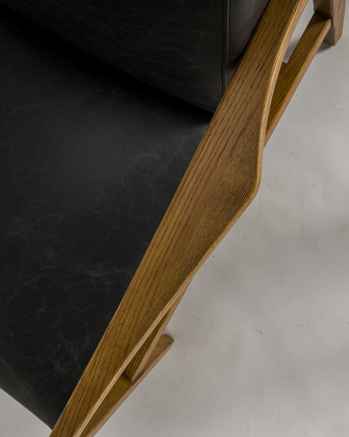 Alexander Leather Armchair - Black