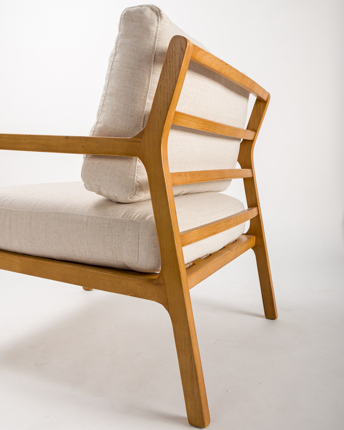 Oliver Fabric Armchair - Linen