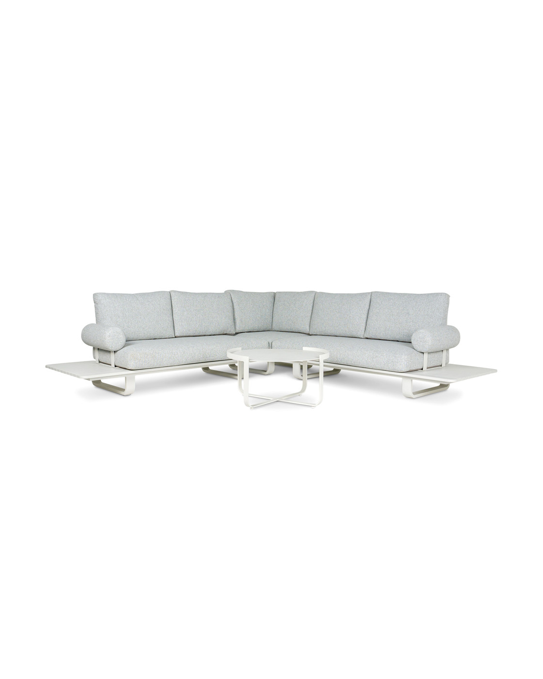 Vermont Lounge Outdoor Setting Aluminium - White